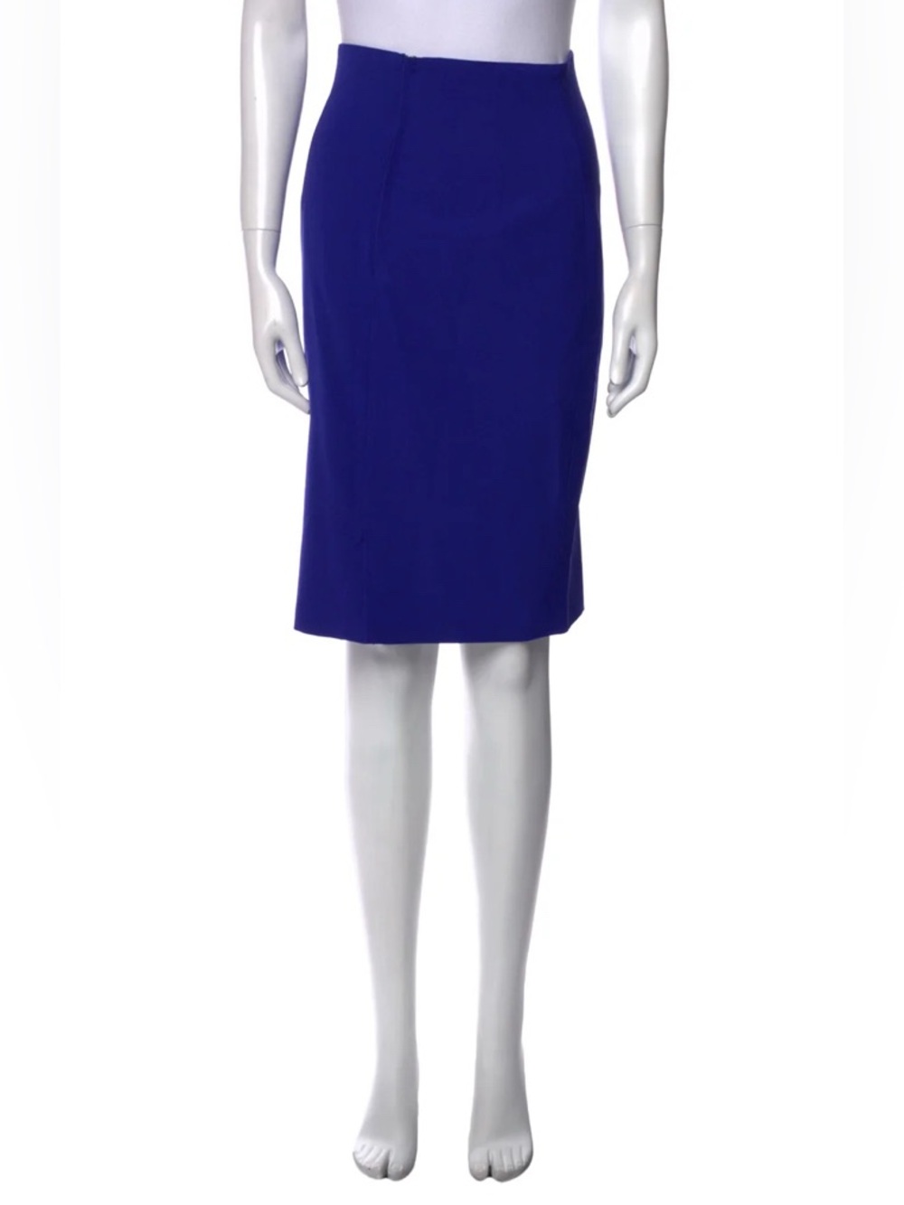 Versace 38 Royal Blue Pencil Skirt - Women's Professional Wear